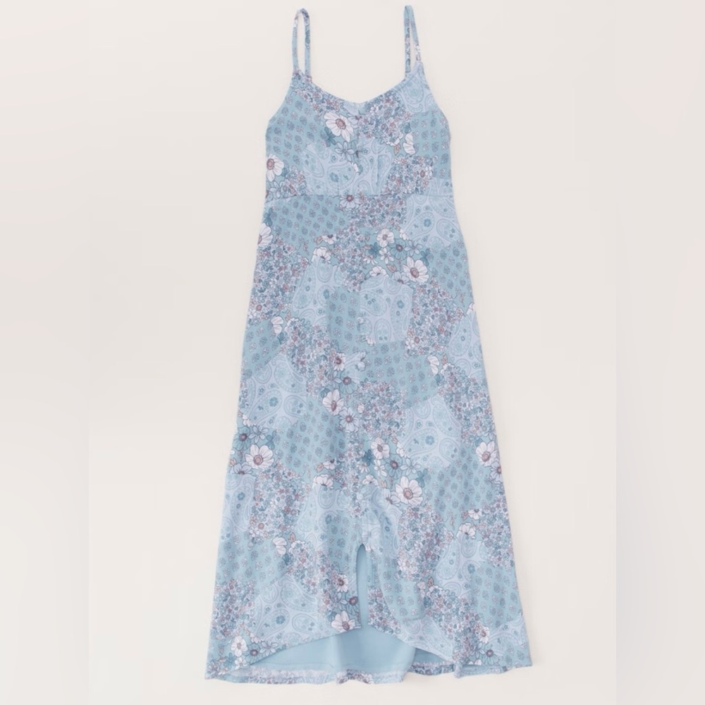 Abercrombie Kids Blue Floral Dress Girls size 13-14